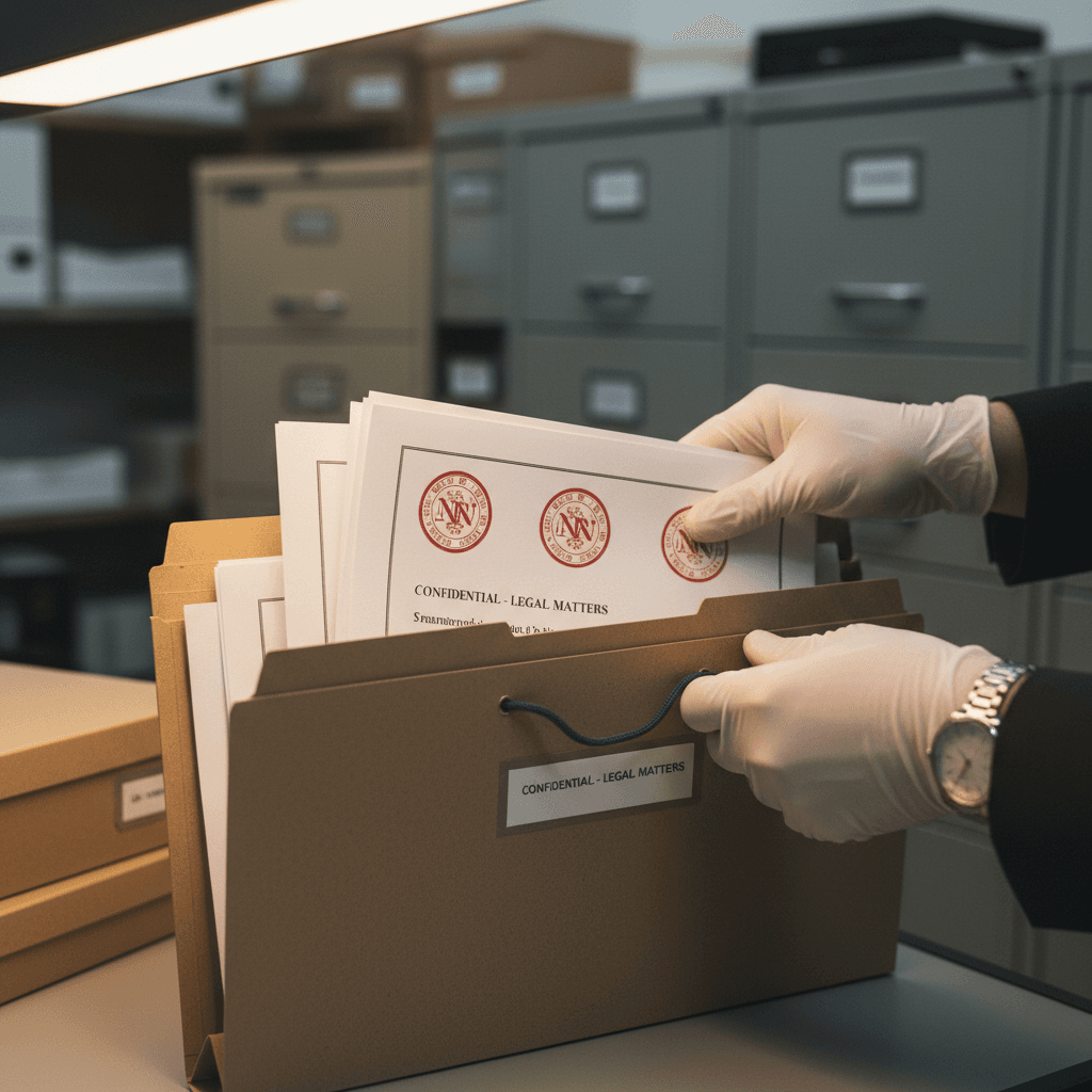 Secure document storage and handling